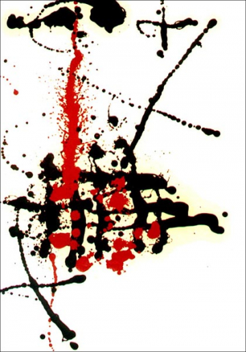 Dripping Sonris - 100x70cm - Óleo Papel Satinado 1.100 G - 2002 - VENDIDO